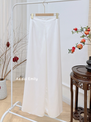 Extra long White pants for Ao Dai| Blue bell