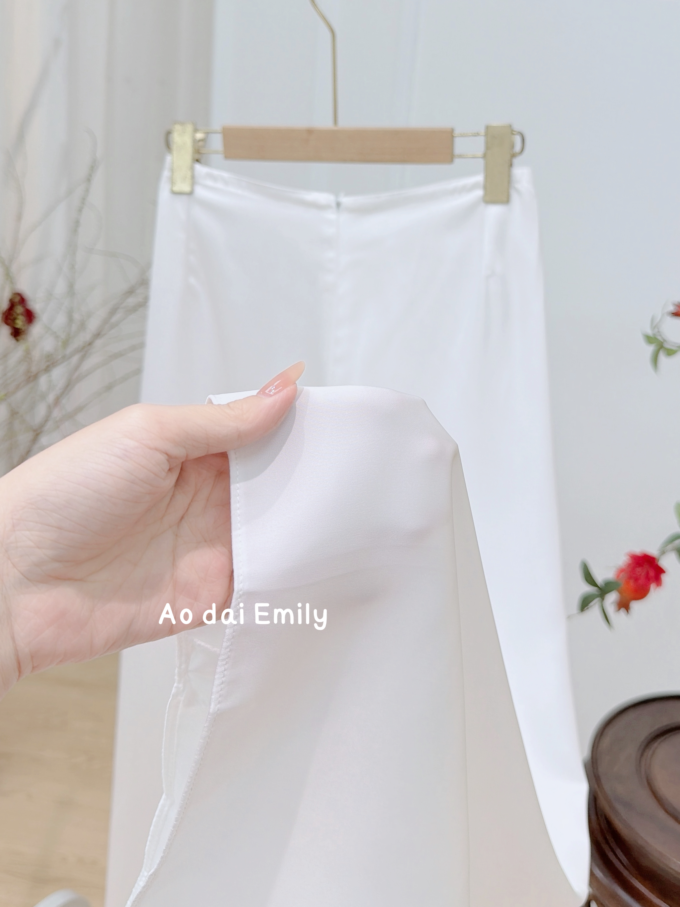 Extra long White pants for Ao Dai| Blue bell