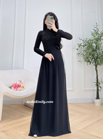 JUNE Ao dai with designed crystals