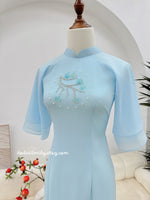 MERCY Baby blue Matching Mom and baby Girl