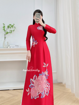 AYLA Design embroidery pre made ao dai