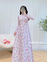 KALI Purple printed flowers pattern