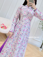 KALI Purple printed flowers pattern