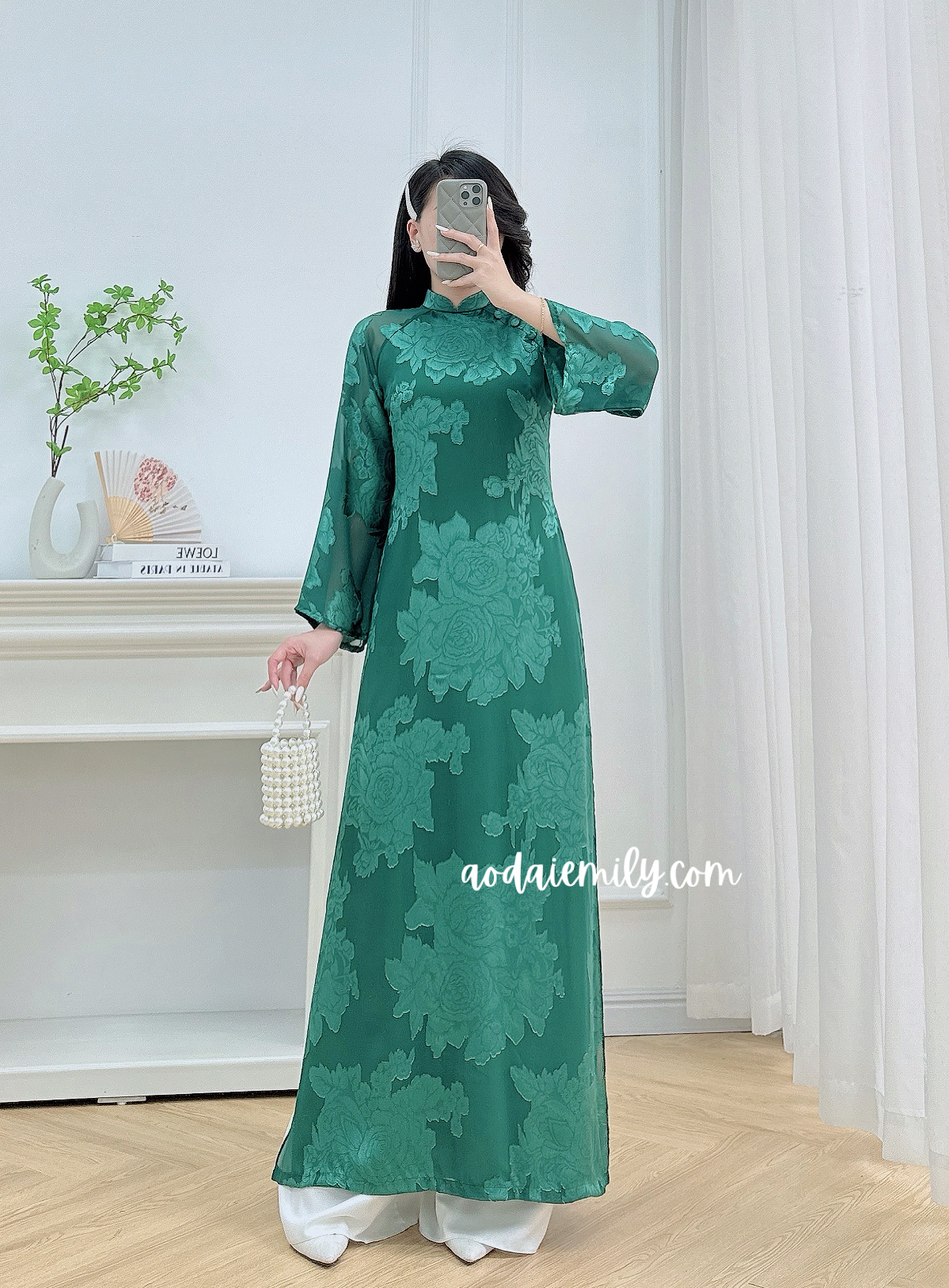 Loosing style Green modern ao dai