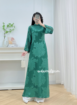 HADLEY Loosing style Green modern ao dai