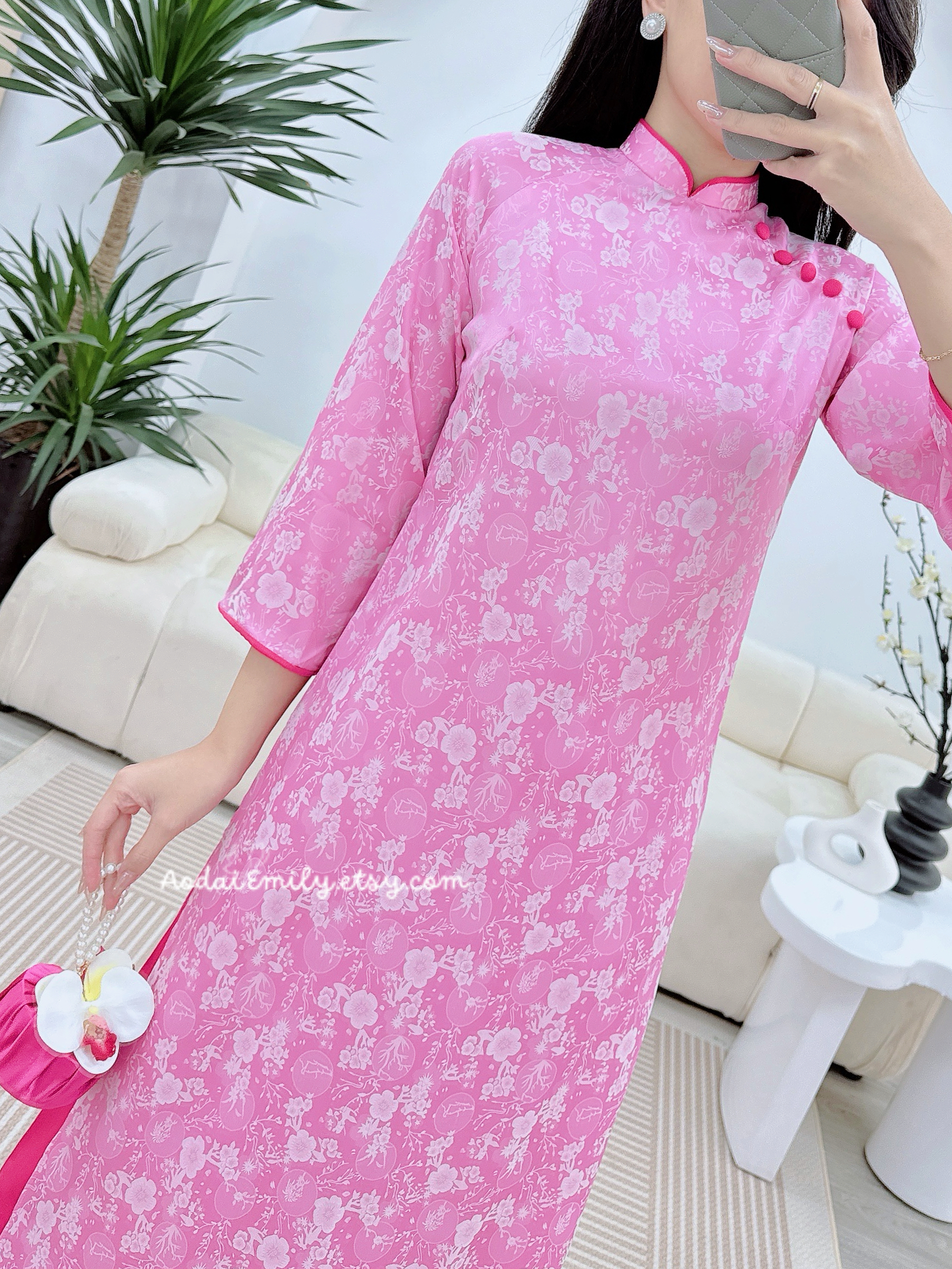Loosing style modern ao dai set