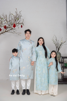 Light Blue Matching Family Spring patterns