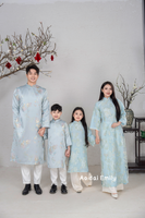 Light Blue Matching Family Spring patterns