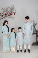 Light Blue Matching Family Spring patterns