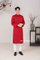 Plain Red Ao dai for men