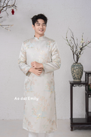 Neutral color Ao dai for men