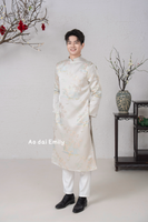 Neutral color Ao dai for men