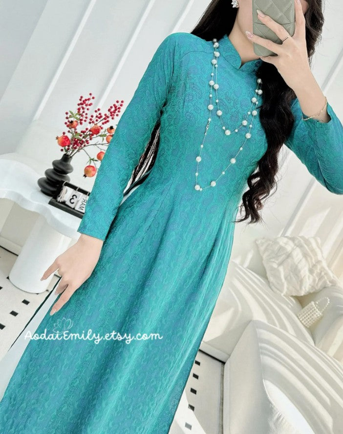 Pre made traditional ao dai Viet Nam