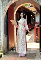 MARGARET Pink Modern taffeta with cherry blossom flowers pattern